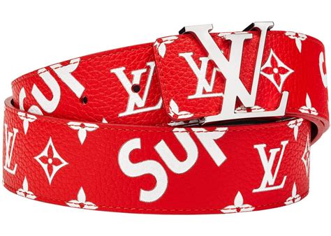 fake supreme louis vuitton belt|louis vuitton supreme calfskin.